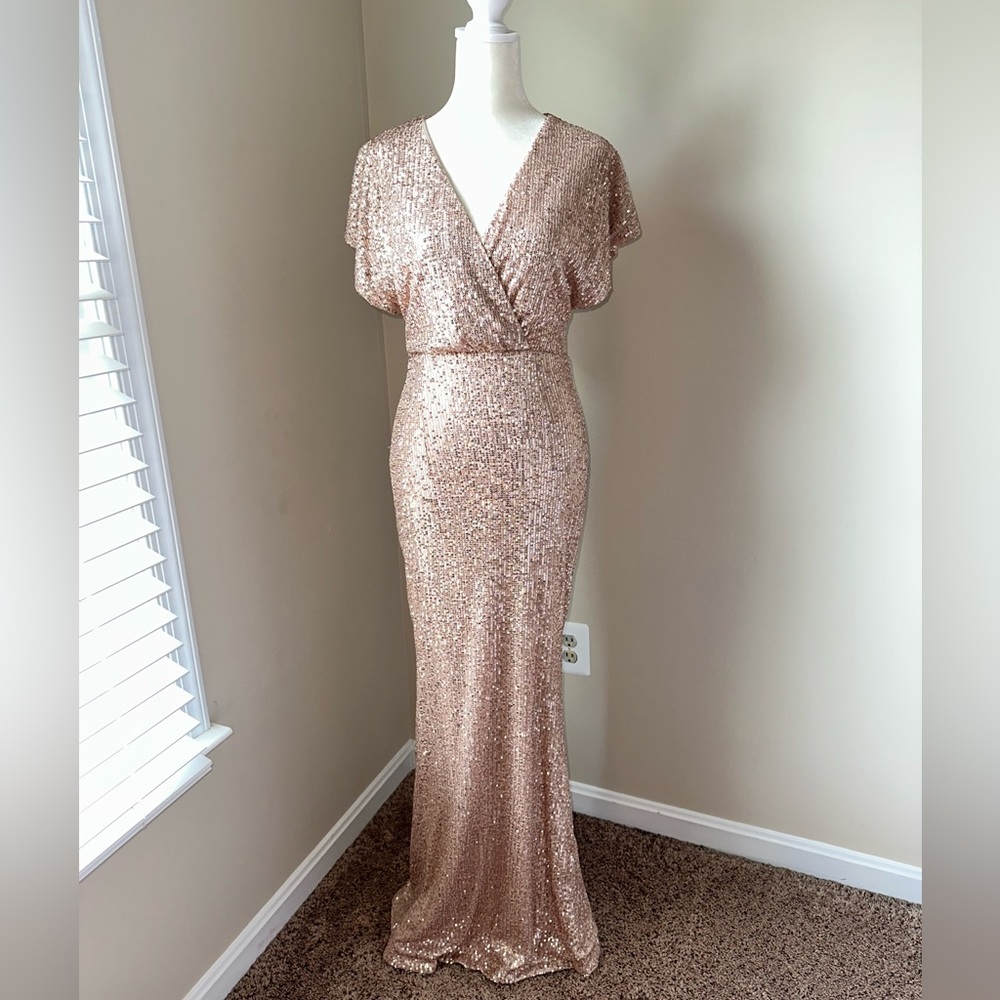 NWT Baltic Born Vienna Sequin Champagne Dress